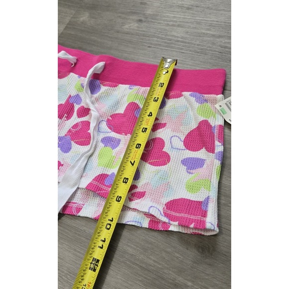 Vintage Disney Pajama‎ Bottoms Shorts Thermal Hearts AOP Size Large - Picture 7 of 8